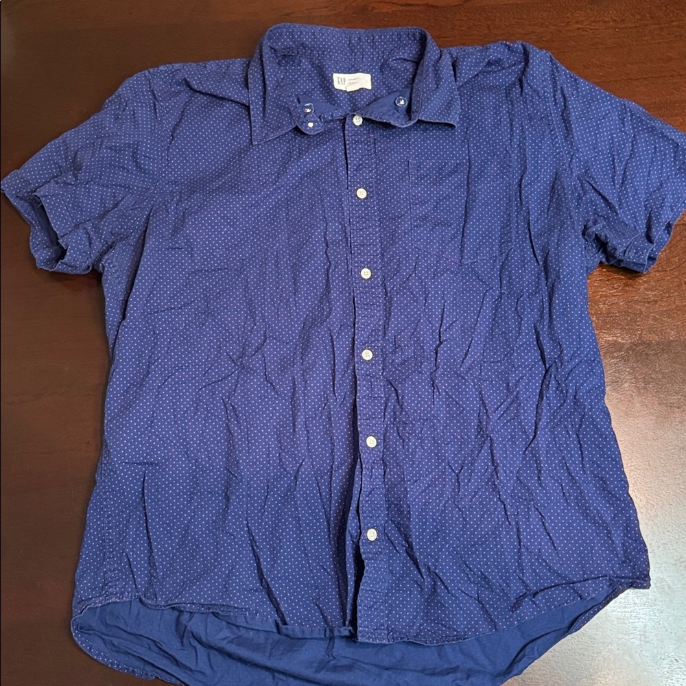 GAP Blue Casual Button Down Shirt